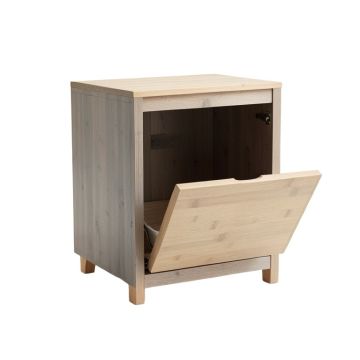 Field Crest Freestanding Pull-Out Hamper Cabinet - Gray