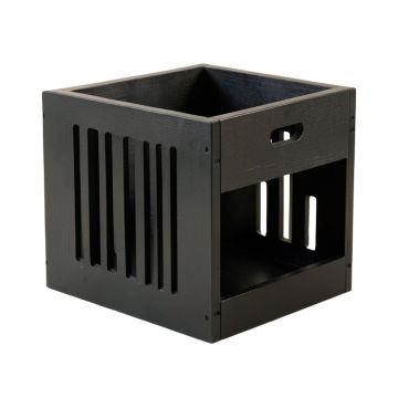 Clay Brook Empty Furniture-Style Pet Crate - Black