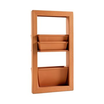 River Brook Empty Vertical Garden Frame - Terracotta