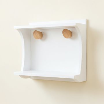 Cedar Dale Wall-Mounted Entryway Organizer Shelf - White (synthetic illustration; no displayed measurements)