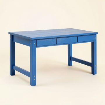 Maple Edge Empty Workshop Workbench - Blue (synthetic illustration; no displayed measurements)