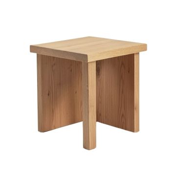 Abelone Solid Wood End Table