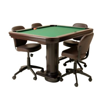Malcolm 52 '' 8 - Player Poker Table With Chairs