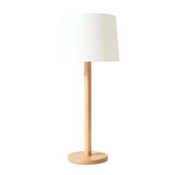 Hazel Dale Floor Lamp With A Plain Fabric Shade - White