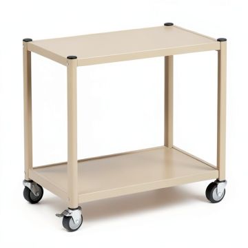 Holly Brook Empty Rolling Workshop Cart - Beige (synthetic illustration; no displayed measurements)