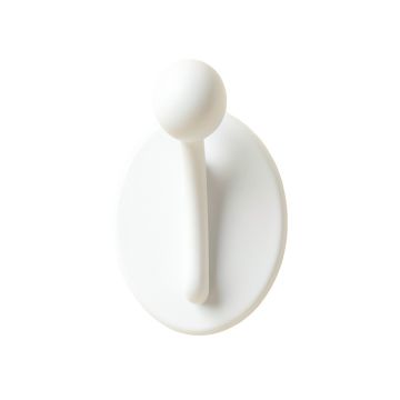 Fern Bridge Wall-Mounted Robe Hook - White