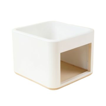 Olive Bridge Empty Furniture-Style Litter Enclosure - White
