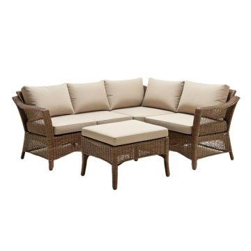 Badreddine Patio 3 Piece Seating Group With Cushions
