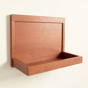Ash Bridge Empty Wall-Mounted Tool Organizer Panel - Terracotta (synthetic illustration; no displayed measurements)