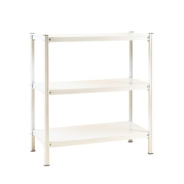 Birch Bluff Empty Seed-Starting Shelving Unit Without Lights - White