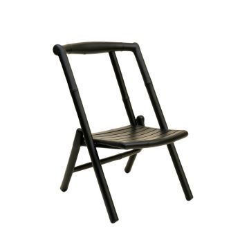 Sage Bend Folding Outdoor Chair - Black