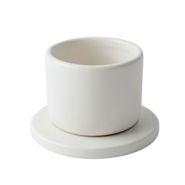 Sage Canyon Empty Candle Holder - White