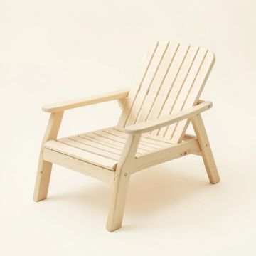 Elm Canyon Outdoor Lounge Chair - Ivory (synthetic illustration; no displayed measurements)