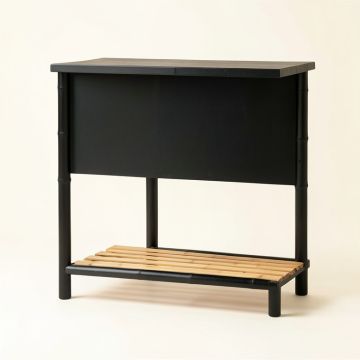 Spruce Canyon Freestanding Laundry Folding Counter - Black (synthetic illustration; no displayed measurements)