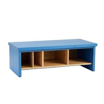 Dune Brook Shoe Storage Bench - Blue