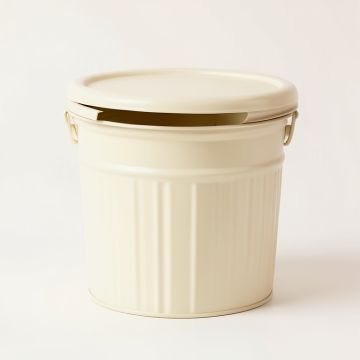 Aspen Brook Closed Garden Compost Bin - Cream (synthetic illustration; no displayed measurements)