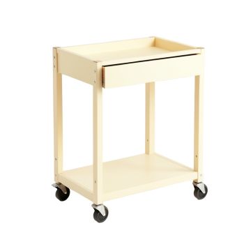 Clay Canyon Empty Rolling Workshop Cart - Ivory