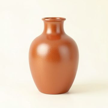 Ridge Bridge Empty Decorative Vase - Terracotta (synthetic illustration; no displayed measurements)