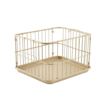 Lake Bluff Empty Furniture-Style Pet Crate - Beige