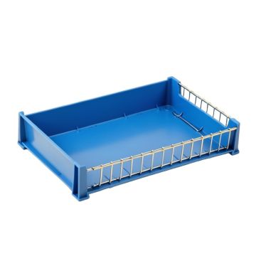 Slate Edge Empty Under-Desk Cable Tray - Blue