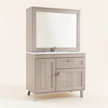 Aleksei 25 '' Wall-Mount Single Bathroom Vanity Set (synthetic illustration; no displayed measurements)