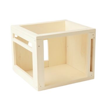 Bay Branch Empty Furniture-Style Pet Crate - Cream