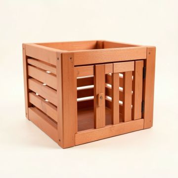 Glen Crest Empty Furniture-Style Pet Crate - Terracotta (synthetic illustration; no displayed measurements)