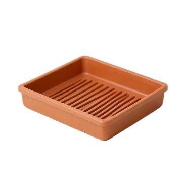 Dawn Crest Empty Under-Desk Cable Tray - Terracotta