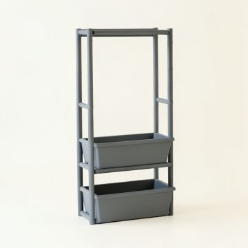 Birch Crest Empty Vertical Garden Frame - Gray (synthetic illustration; no displayed measurements)