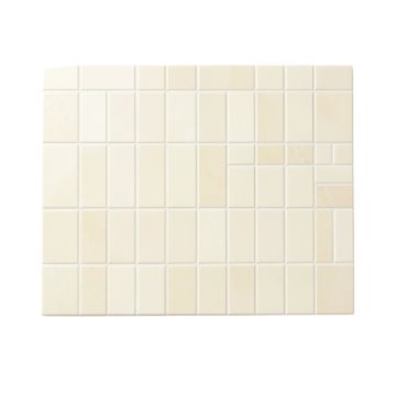 Roman Selection Glass Mosaic Tile In Cream