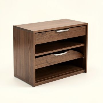 Ostrowski 12 Pair Espresso Shoe Storage Cabinet (synthetic illustration; no displayed measurements)