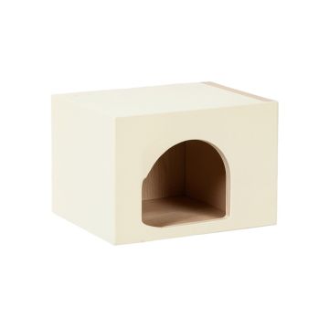 Ridge Bend Wall-Mounted Cat Perch - Cream