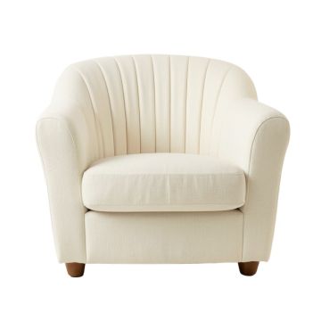 Cove Bluff Upholstered Armchair - Cream