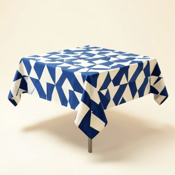 Geometric Dining Room Kitchen Tablecloth (synthetic illustration; no displayed measurements)