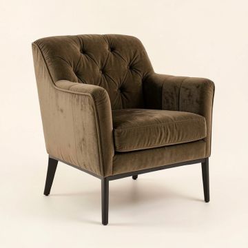 Fitchett 37 '' Wide Tufted Velvet Club Chair (synthetic illustration; no displayed measurements)