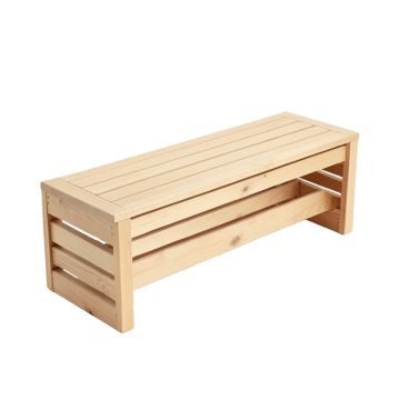Alder Canyon Narrow Outdoor Storage Bench - Beige (synthetic illustration; no displayed measurements)