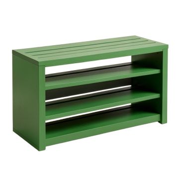 Clay Bluff Shoe Storage Bench - Green
