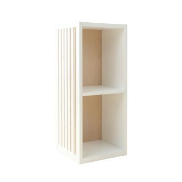 Brook Dell Narrow Cubby Tower - White