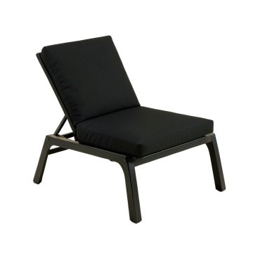 Addario Patio Reclining Chaise Lounge With Cushion