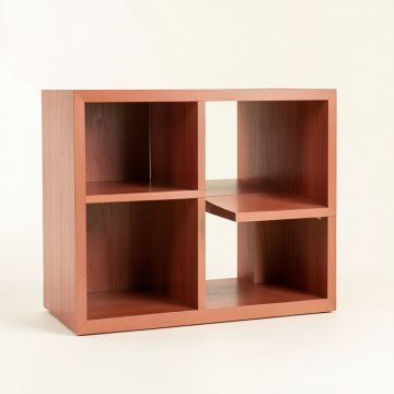 Rowan Branch Desktop Shelving Unit - Terracotta (synthetic illustration; no displayed measurements)