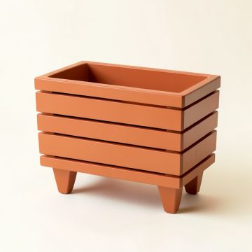 Lake Branch Empty Raised Planter - Terracotta (synthetic illustration; no displayed measurements)