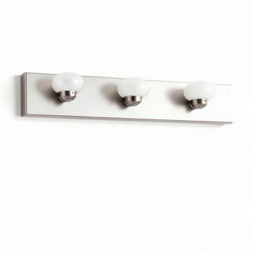 3-Light Dimmable Brushed Nickel Vanity Lighting Vanity Light (synthetic illustration; no displayed measurements)