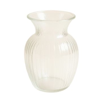 Reed Bend Empty Decorative Vase - White