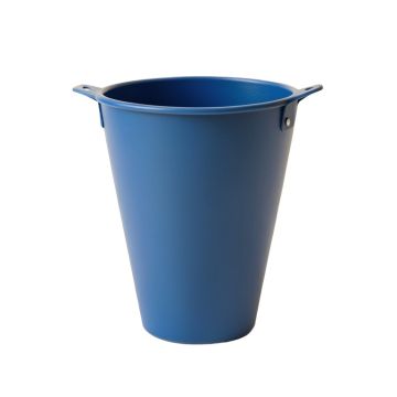 Elm Bluff Empty Railing Planter With Integral Brackets - Blue