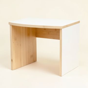 Shore Arc Small Writing Desk - White (synthetic illustration; no displayed measurements)