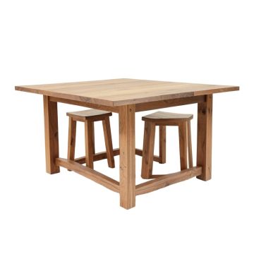 Edgewood 3 - Piece Counter Height Rubberwood Solid Wood Breakfast Dining Set