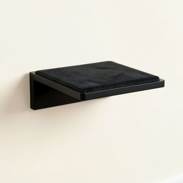Holly Falls Wall-Mounted Cat Perch - Black (synthetic illustration; no displayed measurements)