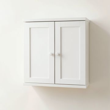 Flint Crossing Wall-Mounted Entry Cabinet - White (synthetic illustration; no displayed measurements)