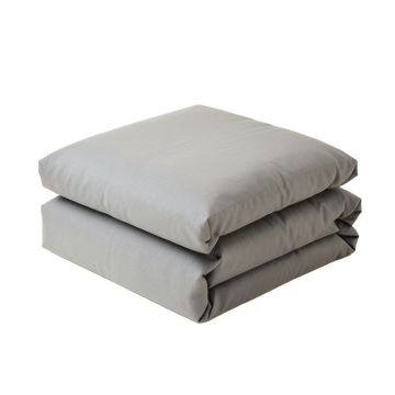 Modern Cotton Tyson Duvet Creamcharcoalgrey Single Duvet Cover