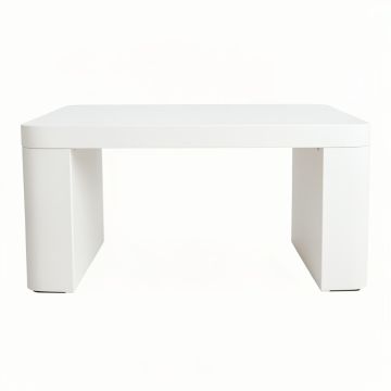 River Crest Desktop Monitor Riser - White (synthetic illustration; no displayed measurements)